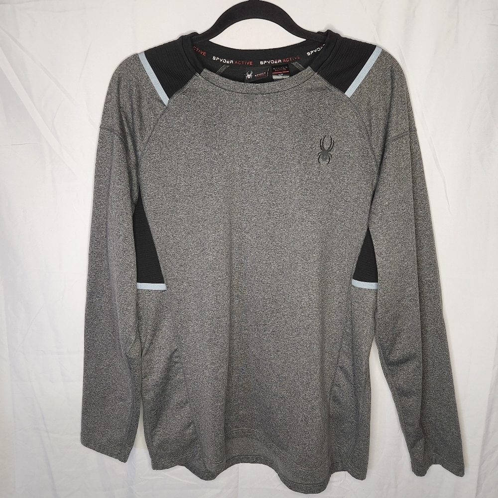 Spyder Mens Gray Long Sleeve Shirt